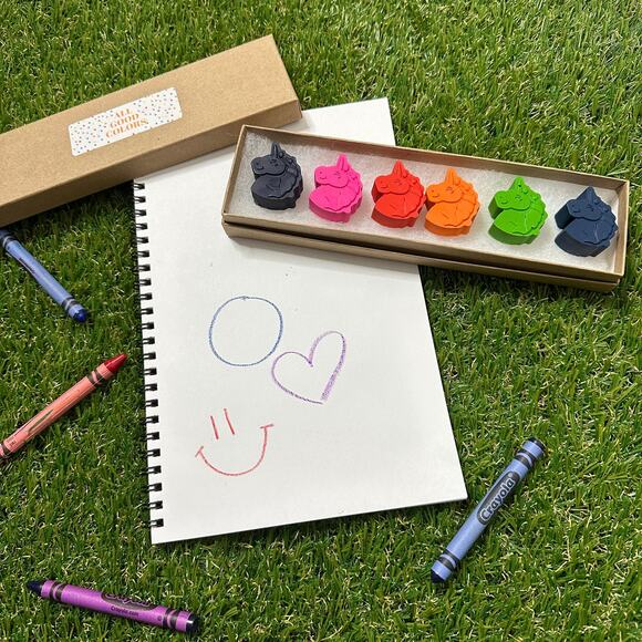 2/$30 Unicorn Popsicle Crayons (6), Kids Girls Unicorn Magical Whimsical Gift - Picture 7 of 9